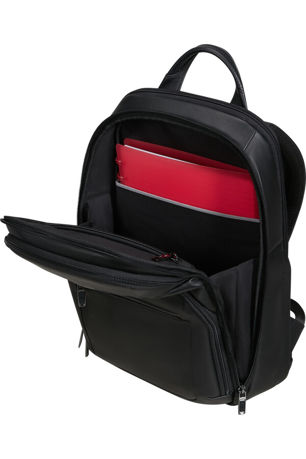 pro-dlx 6 leren rugzak 141 inch zwart