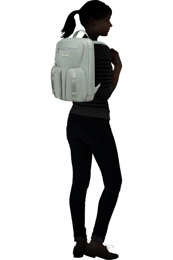 urban-eye rugzak 141 inch saliegroen