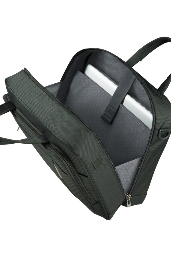respark laptopschoudertas in bosgroen