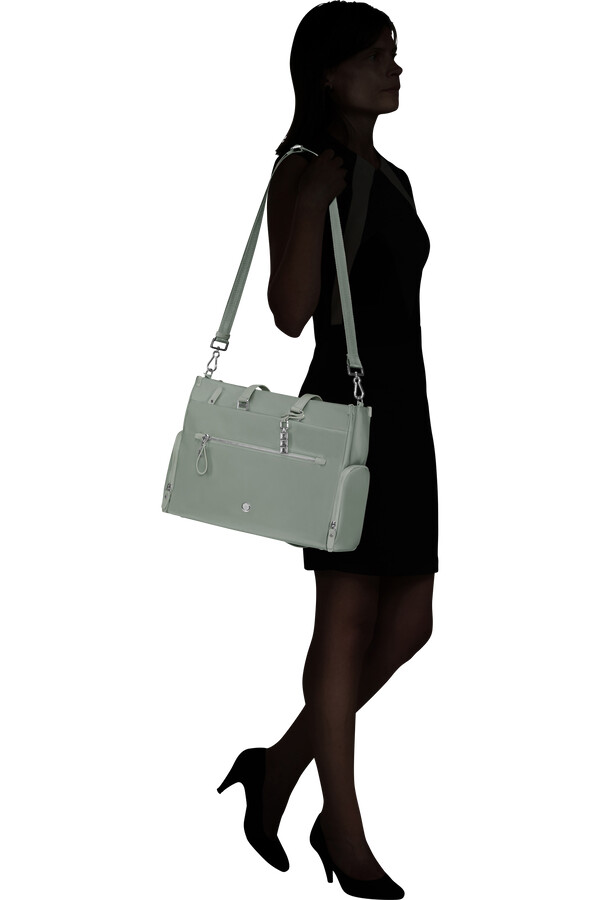 karissa evo tote 14.1 sage