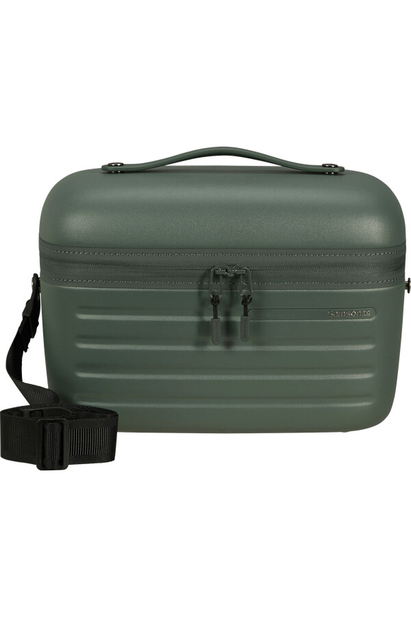 stackd beauty etui in de kleur saliegroen