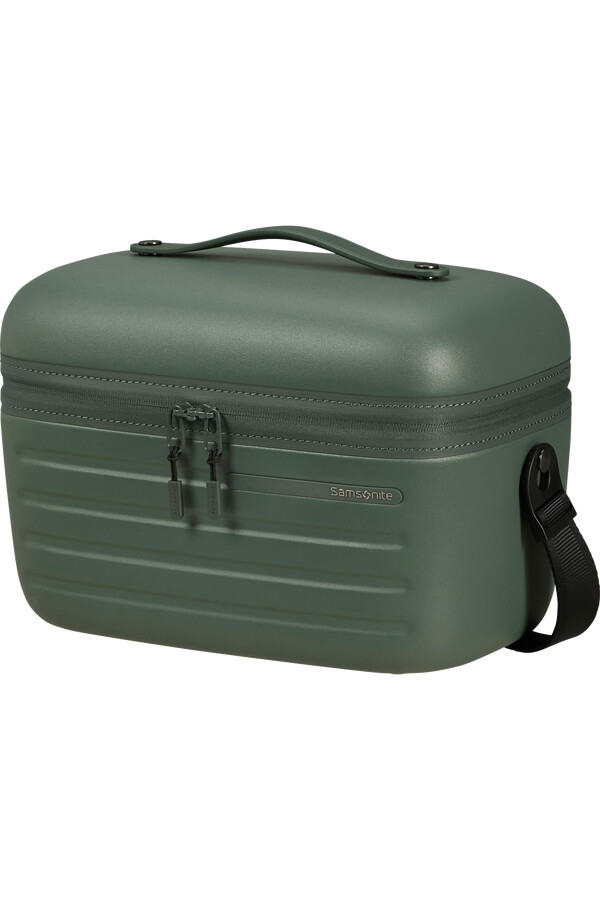 stackd beauty etui in de kleur saliegroen