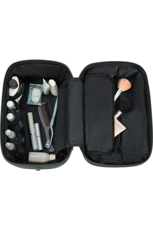 stackd beauty etui in de kleur saliegroen