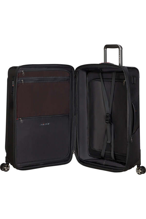 pro-dlx 6 trvl spinner uitbreidbaar 4 wielen 67 cm zwart