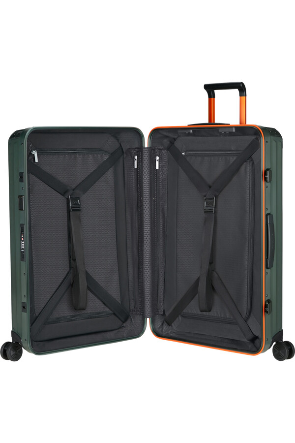 lite-box aluminium spinner 4 wielen 76 cm saliegroenoranje