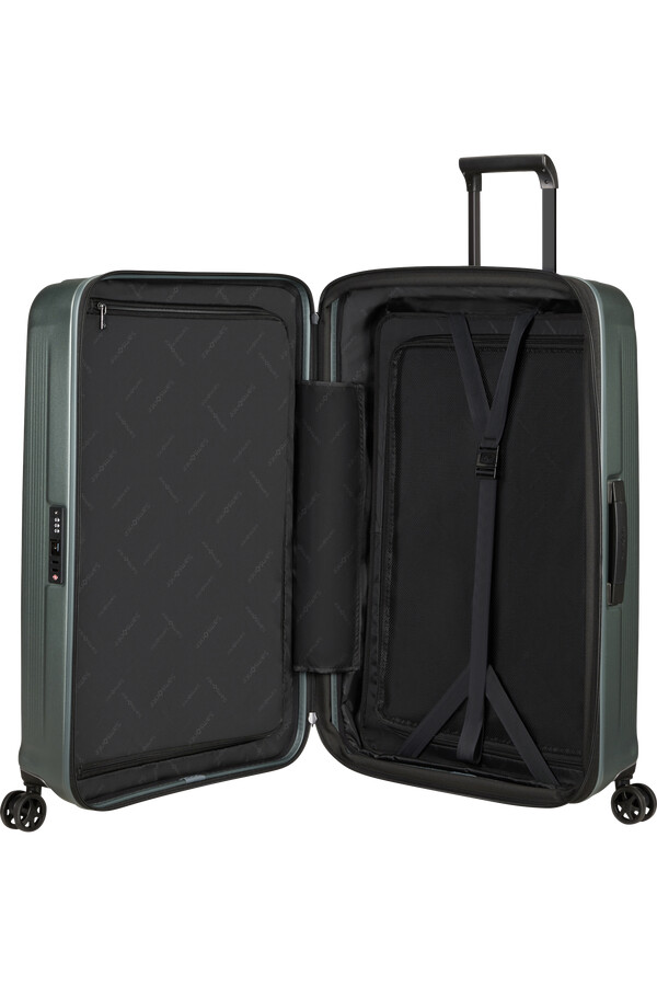 nuon spinner uitbreidbaar 4 wielen 81 cm mat salie khaki