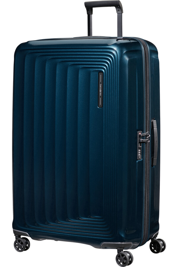 nuon spinner uitbreidbaar 4 wielen 81 cm metallic donkerblauw