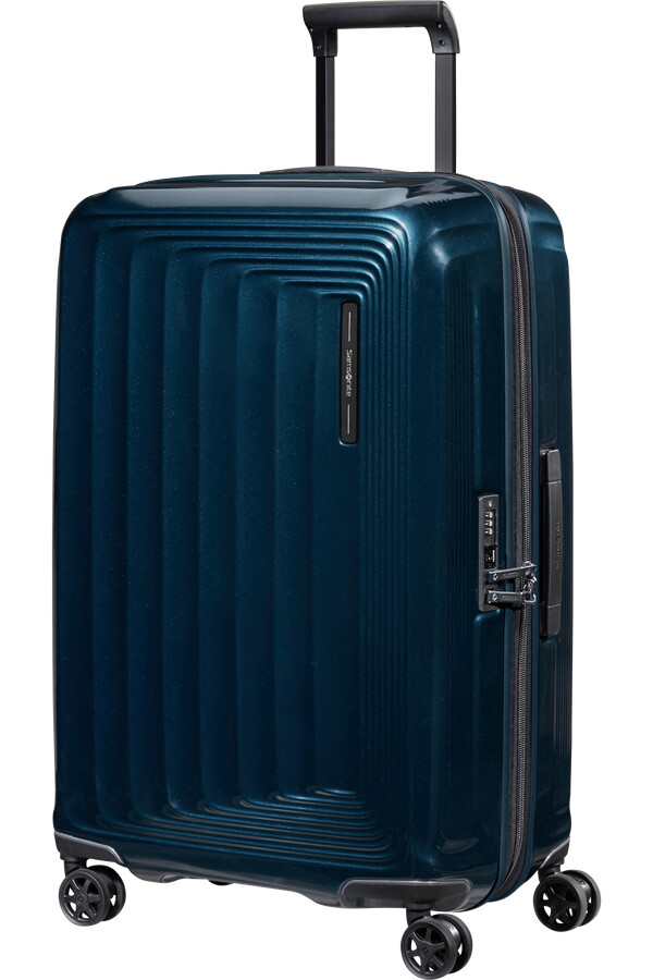 nuon spinner uitbreidbaar 4 wielen 69 cm metallic donkerblauw