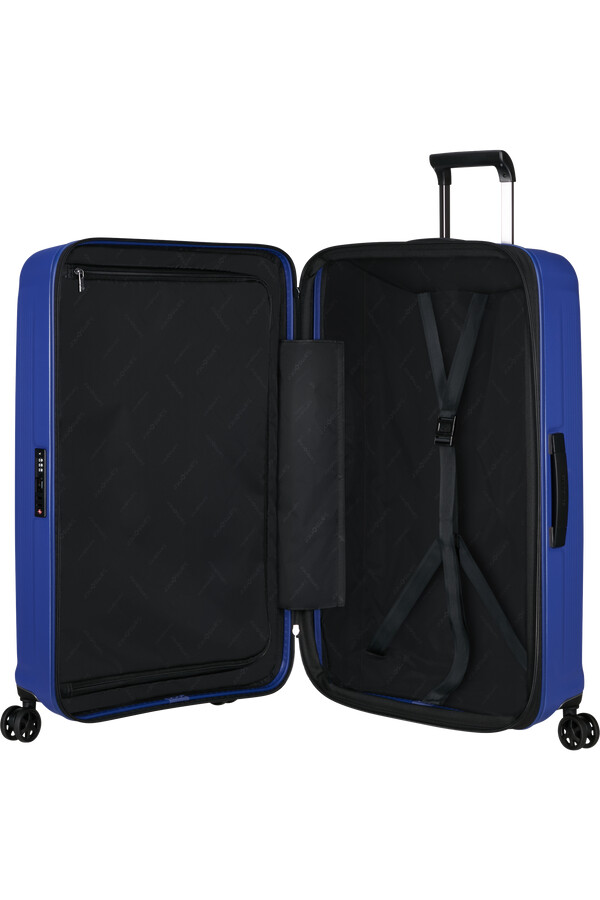 nuon spinner uitbreidbaar 4 wielen 75 cm mat nautisch blauw