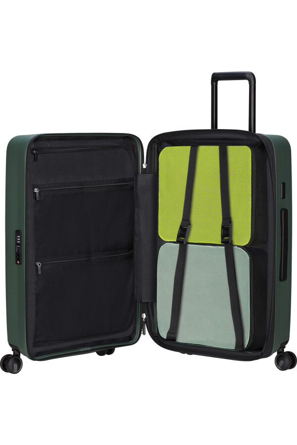 restackd spinner uitbreidbaar 4 wielen 68 cm saliegroen
