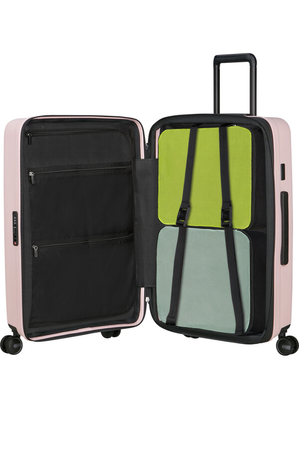 restackd spinner uitbreidbaar 4 wielen 68 cm rose