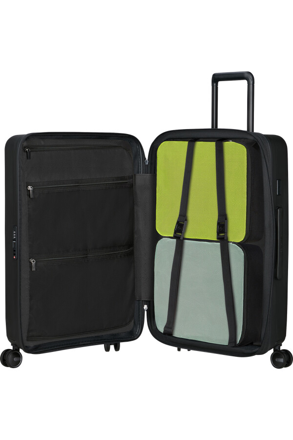 restackd spinner uitbreidbaar 4 wielen 68 cm zwart