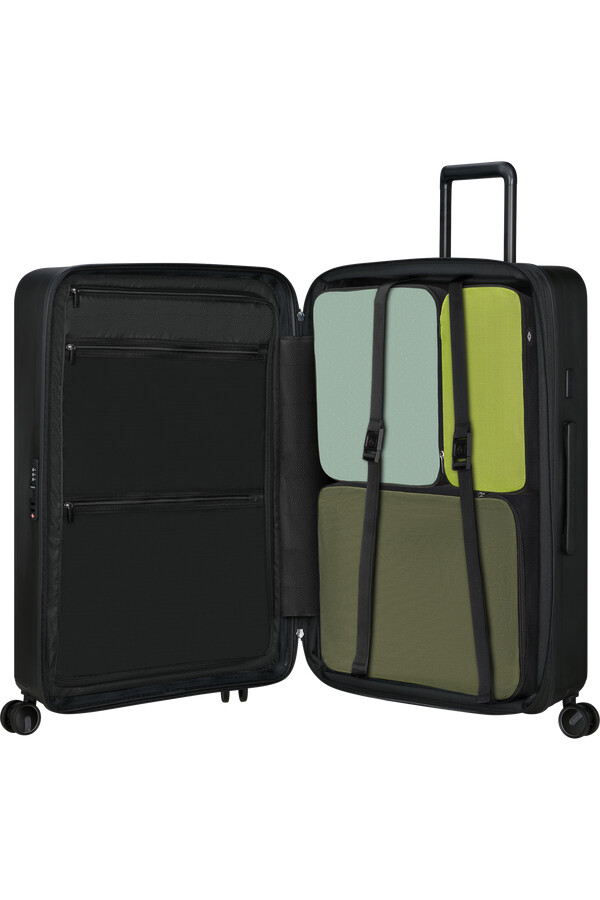 restackd spinner uitbreidbaar 4 wielen 75 cm zwart