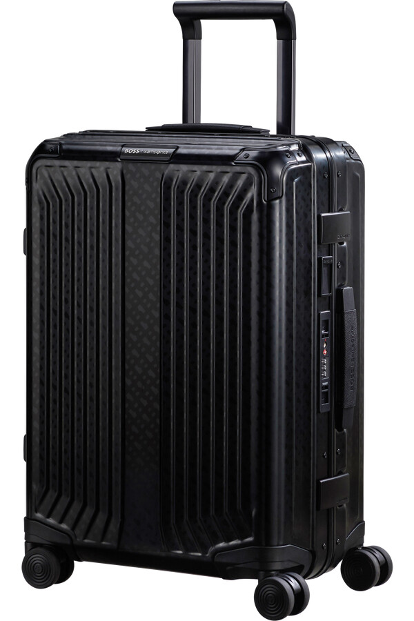 boss samsonite spinner 4 wielen 55 cm grafiet monogram
