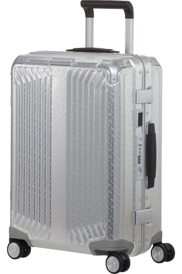boss samsonite spinner 4 wielen 55 cm aluminium monogram