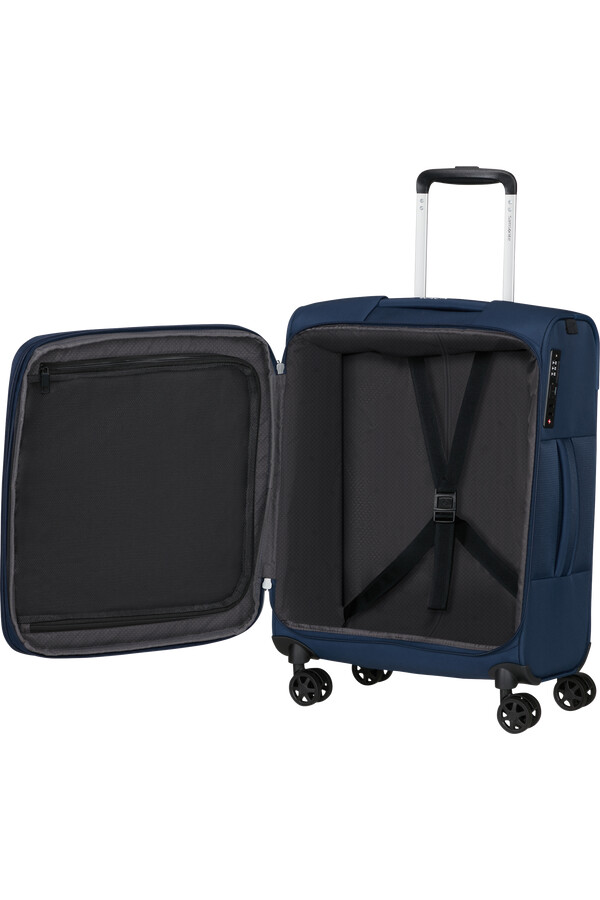 gotwist spinner uitbreidbaar 4 wielen 55 cm marineblauw