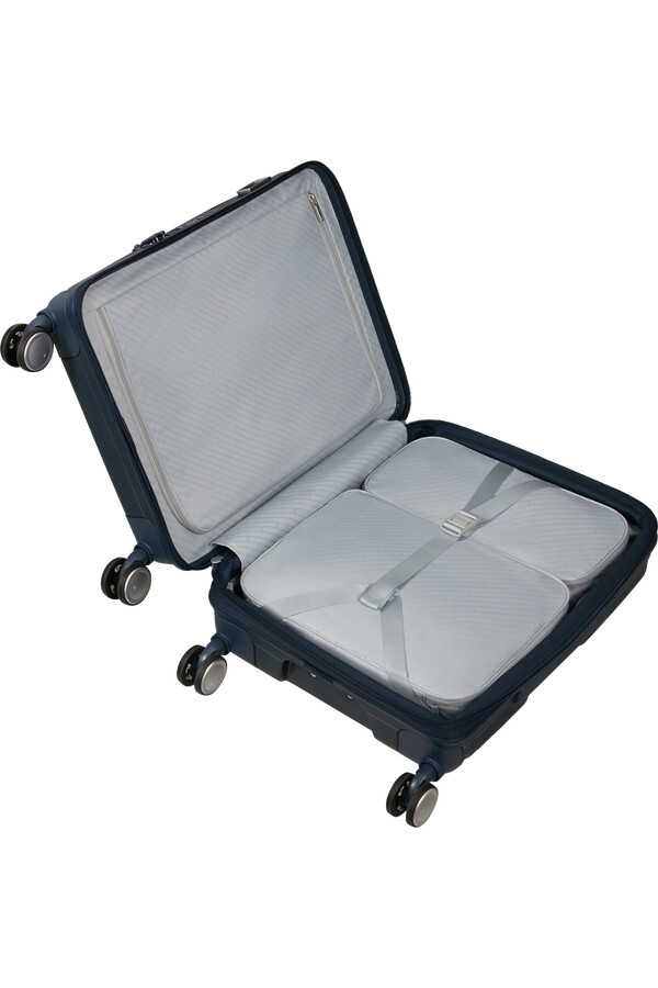 paralux spinner uitbreidbaar 4 wielen 55 cm midnight navy