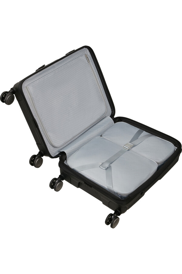 paralux spinner uitbreidbaar 4 wielen 55 cm zwart