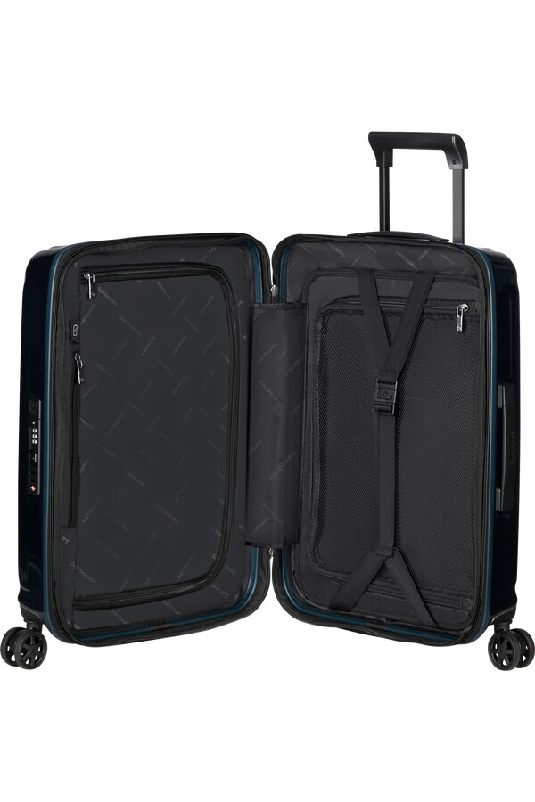 nuon spinner uitbreidbaar 4 wielen 55 cm metallic donkerblauw