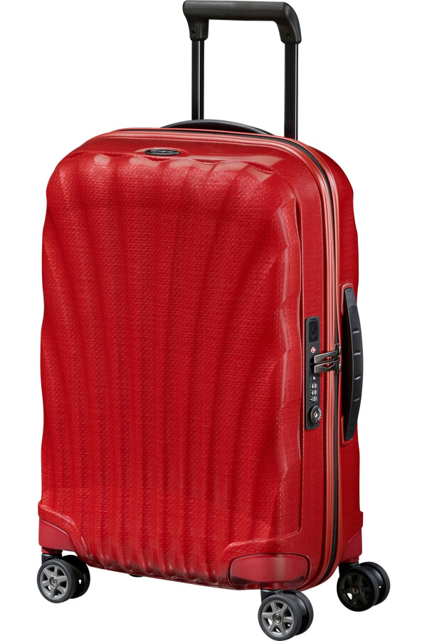 c-lite spinner uitbreidbaar 4 wielen 55 cm chilirood