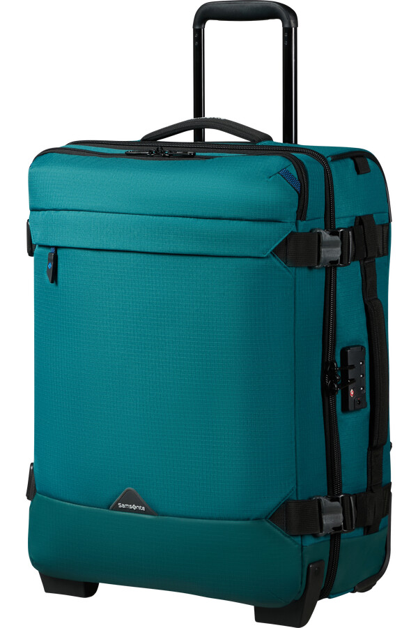 roadseeker reistas met wielen 55 cm rugzak diepblauwgroen