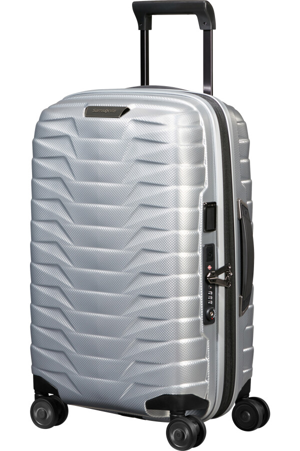 proxis spinner uitbreidbaar 4 wielen 55 cm zilver