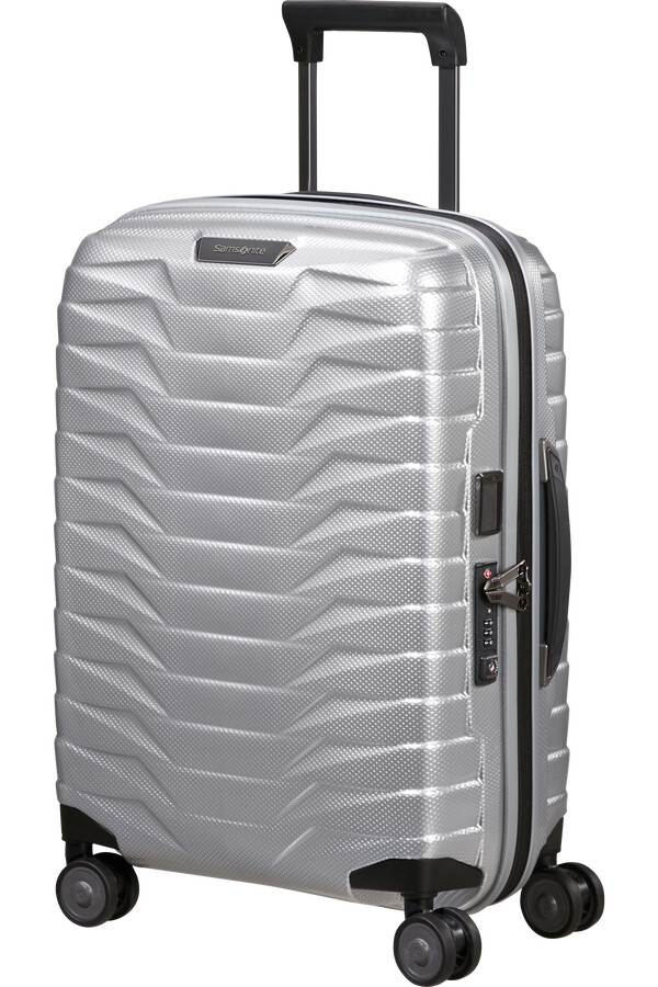 proxis spinner uitbreidbaar 4 wielen 55 cm zilver