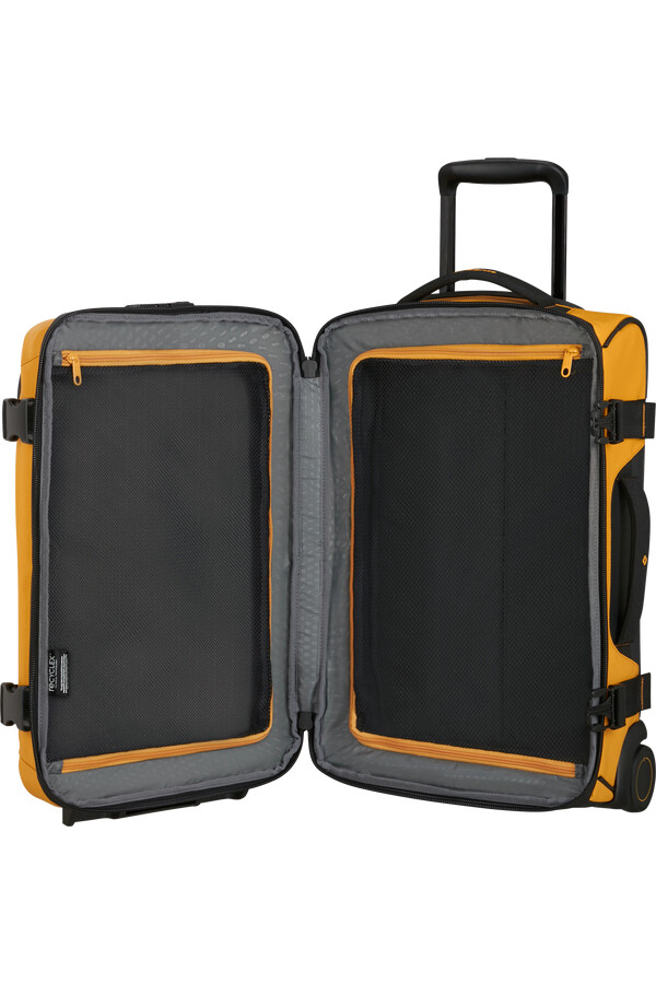ecodiver reistas met wielen dubbel frame 55 cm geel