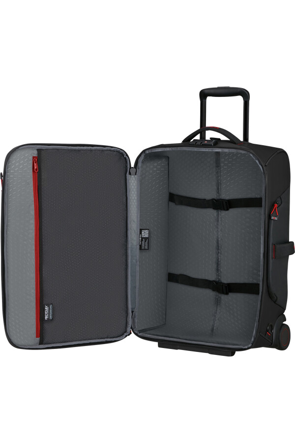 ecodiver reistas met wielen rugzak 55 cm zwart