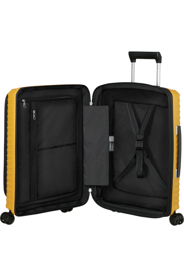 upscape spinner uitbreidbaar 4 wielen 55 cm geel